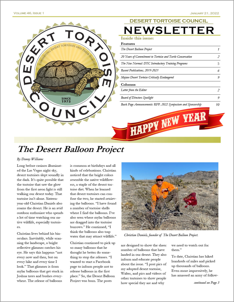 DTC Newsletter Vol 46, Issue 1